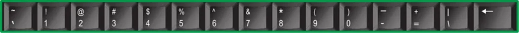 Symbol and numerical keys